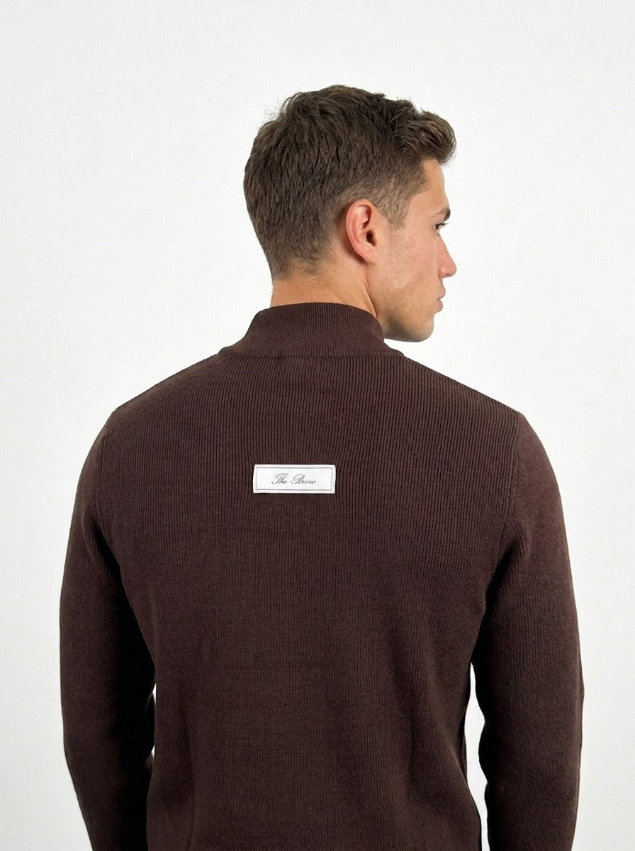 SUÉTER ZIP-NECK THE BROW