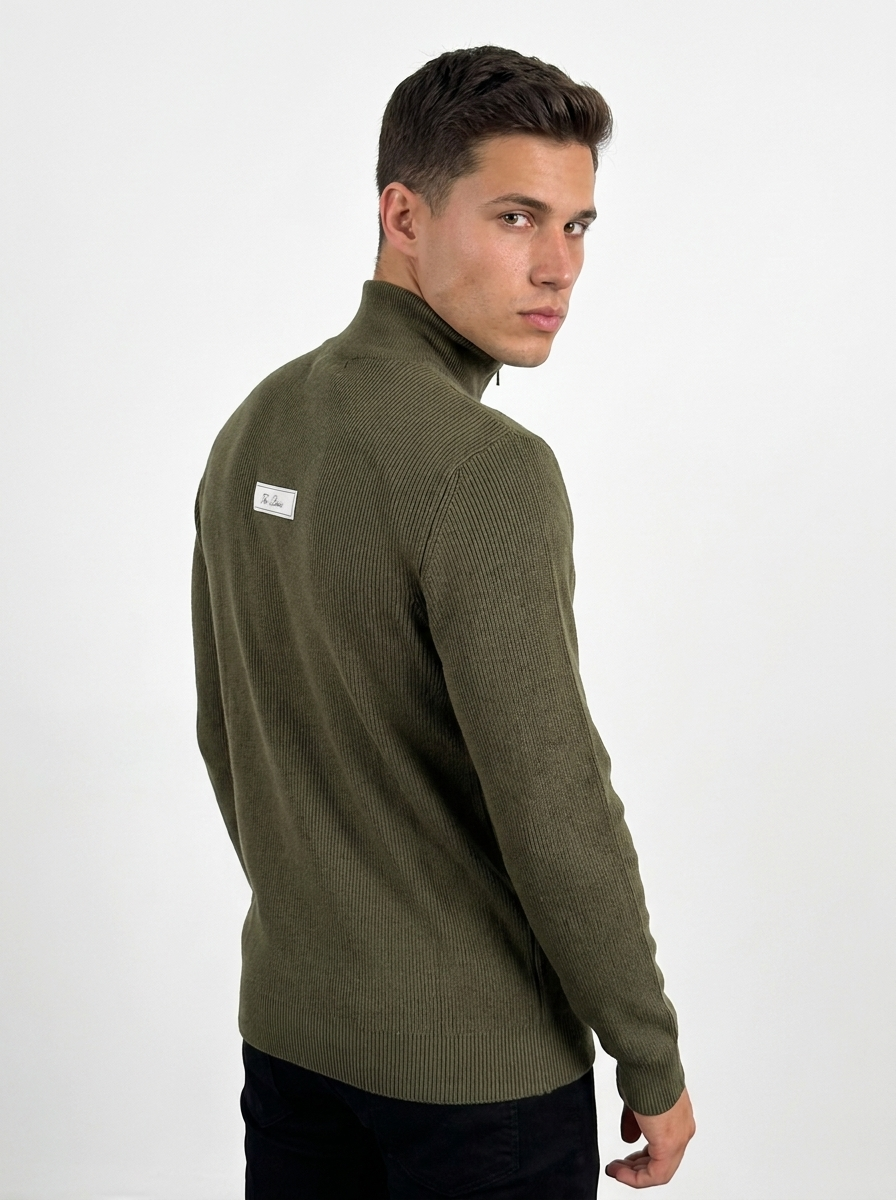SUÉTER ZIP-NECK THE BROW