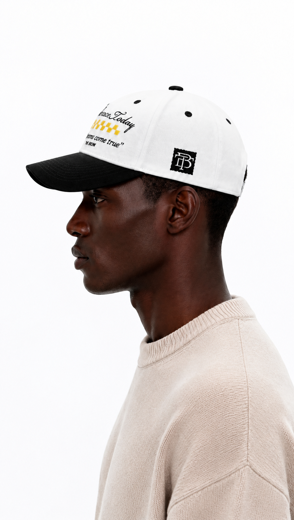 BONÉ THE BROW EMBRACE TODAY DAD HAT BRANCO/PRETO - UN