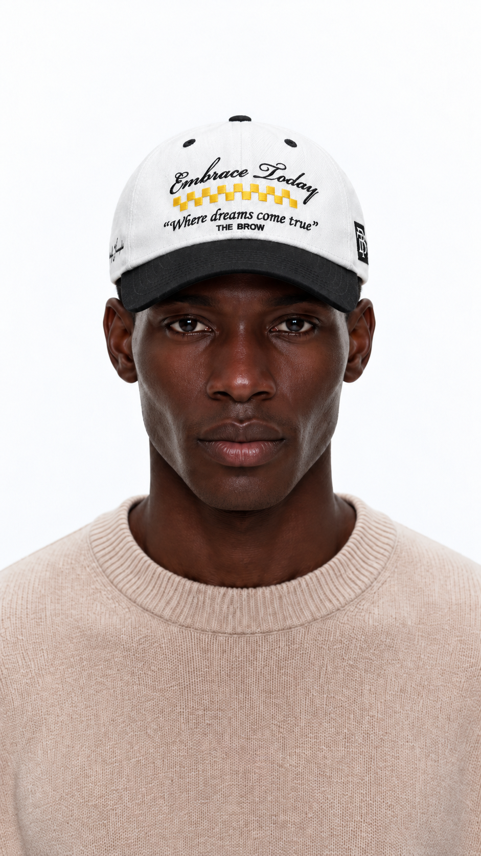 BONÉ THE BROW EMBRACE TODAY DAD HAT BRANCO/PRETO - UN