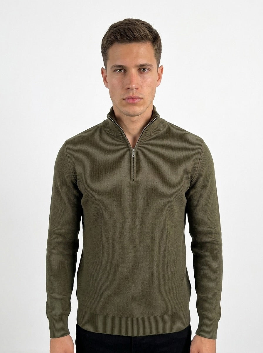 SUÉTER ZIP-NECK THE BROW