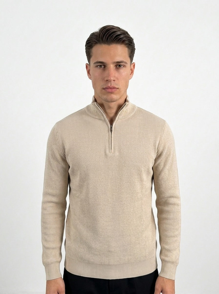 SUÉTER ZIP-NECK THE BROW