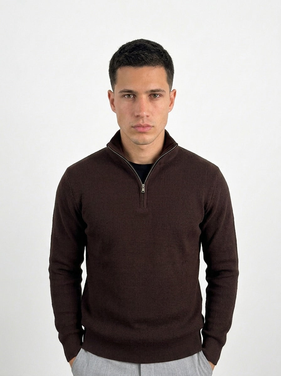 SUÉTER ZIP-NECK THE BROW