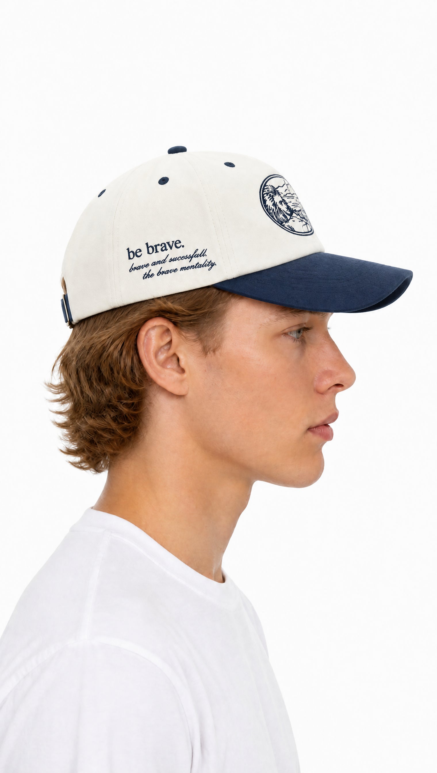 BONÉ THE BROW BE BRAVE OFF/MARINHO UN